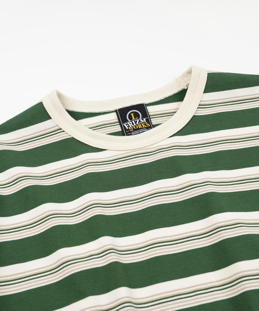 FRIZMWORKS Block Stripe Long Sleeve Tee _ Dark Green