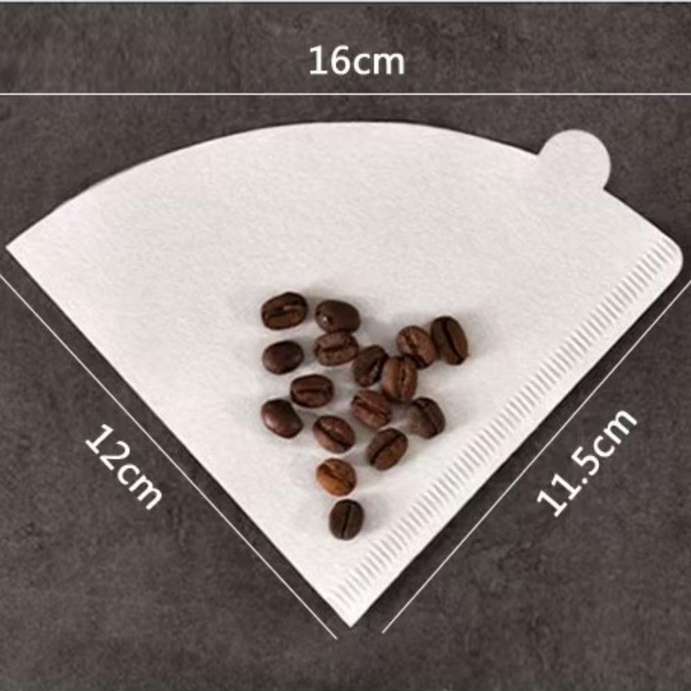Single-use coffee filter paper bag, conical filter 2-4 cups natural drip coffee filter paper filter, making tool accessories