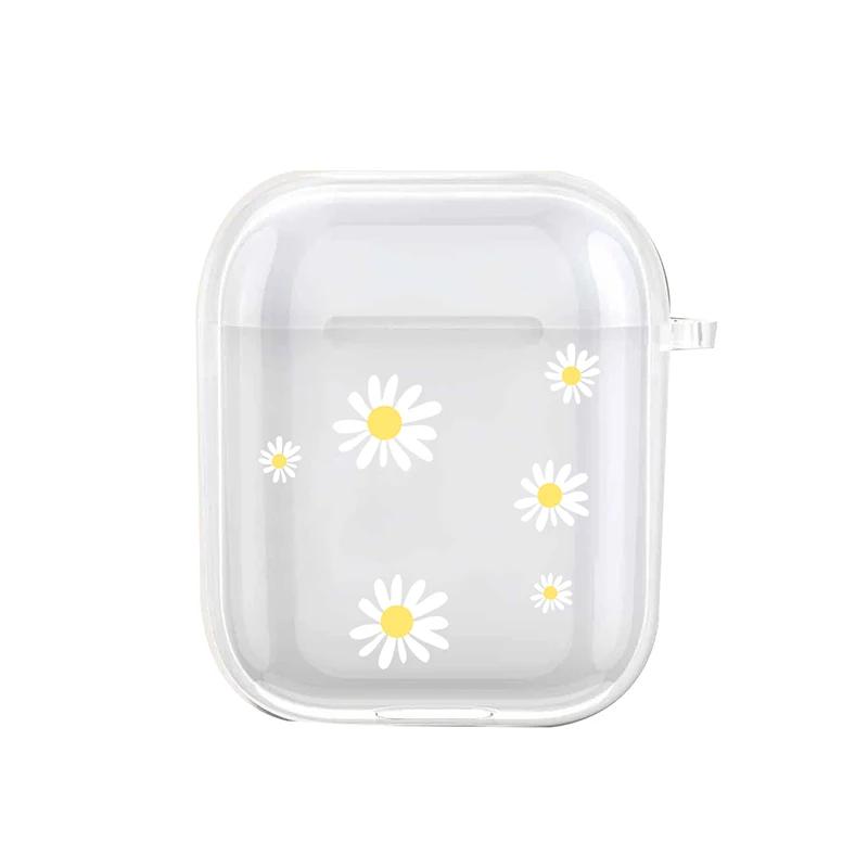 

Маленькие цветы маргаритки и лаванды для Apple Airpods 4 4-го 3-го 2 1 Pro 3 Чехлы для наушников Мягкий ТПУ Чехол для Airpods Earpods Airpods Pro 2nd