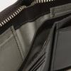 MARGARET HOWELL idea Cesar Round Zipper Bi-Fold Wallet Genuine Leather Compact Purse with Front Pocket Unisex MHLW5GS1