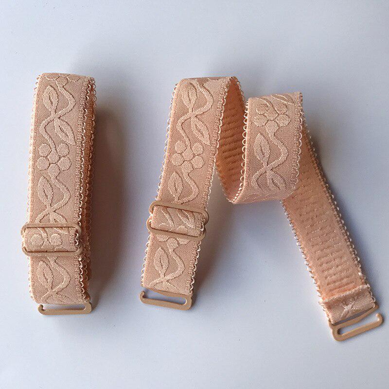 

1 пара женского нижнего белья, плечевые бретели, цветочный принт, эластичная бретель бюстгальтера, женское белье, аксессуары для интимной одежды телесный