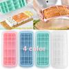 4 Color Multi-purpose Cover Silicone Ice Cube Mold Sushi Cake Mold Rectangular Ice Cube Mold