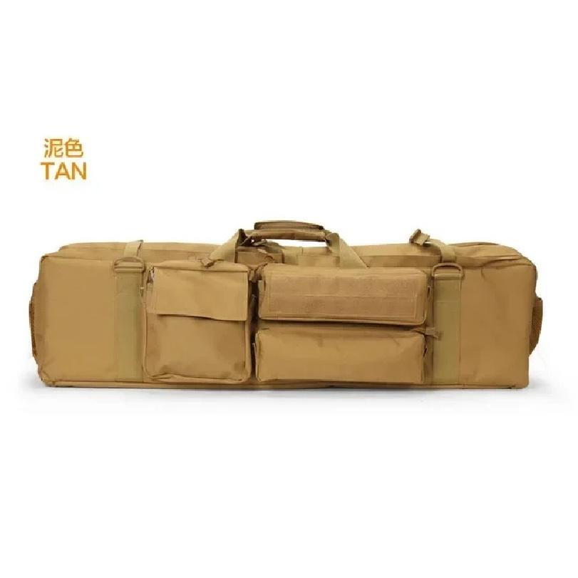 Tactical Dual Gun Bag Outdoor Hunting Rifle Carrying Shoulder Bag Shooting Airsoft Paintball Gun Bags for M249 M4A1 M16 AR15