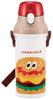 Skater Direct Drinking Water Dishwasher Made In Burger Concus Hello Kids' Bottle, Plastic, 480ml, One-Push Open/Close, Safe, Japan, PSB5SAN-A