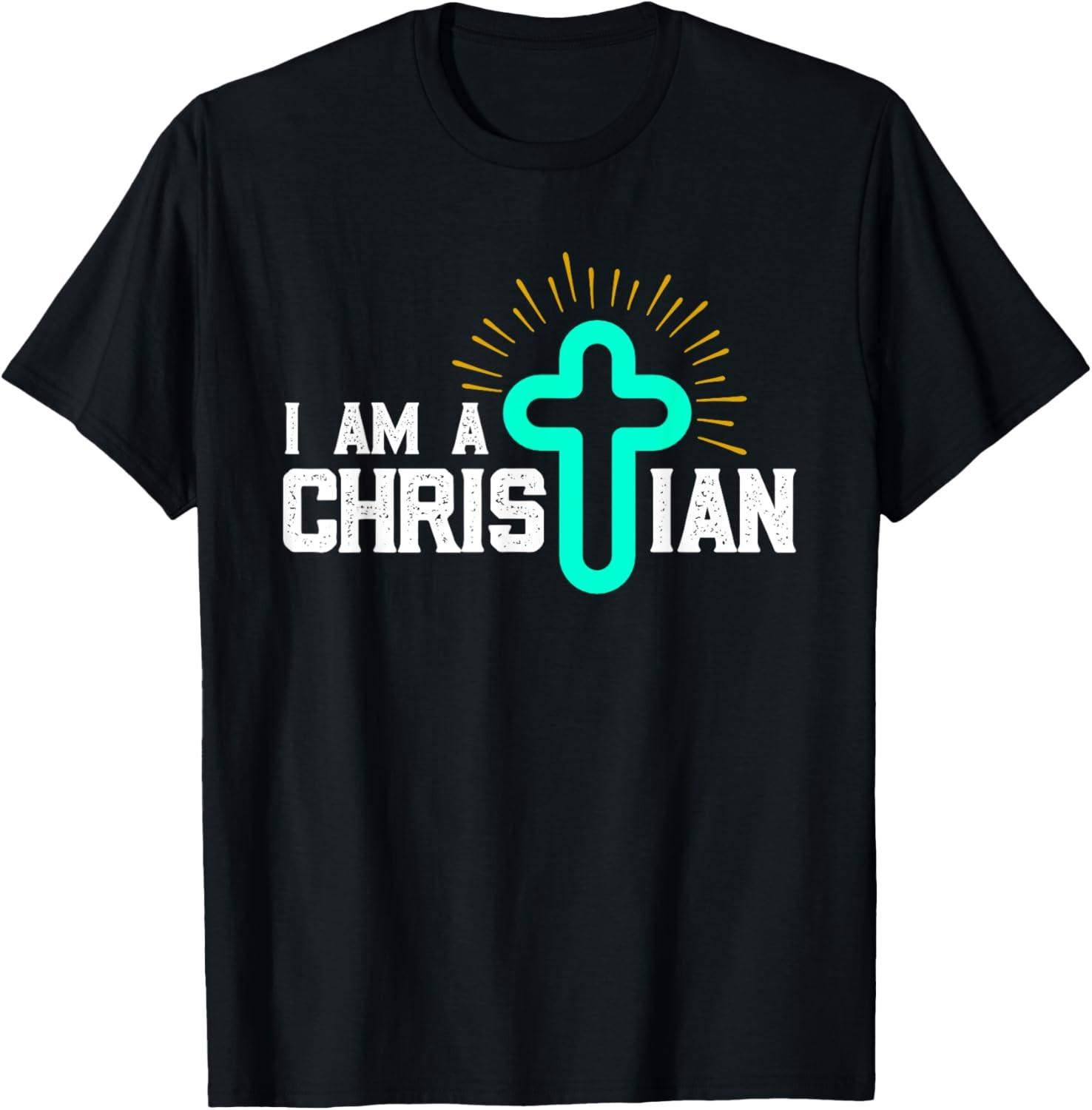 I Am A Christian God Jesus T-Shirt S разноцветный