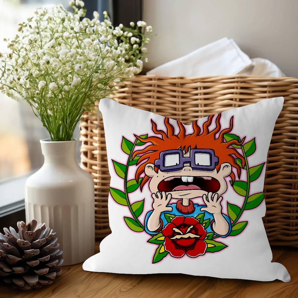 Anime Rugrat Pillow Cover For Bedroom Room And Living Room Sofa Decorative Cushion Cover
