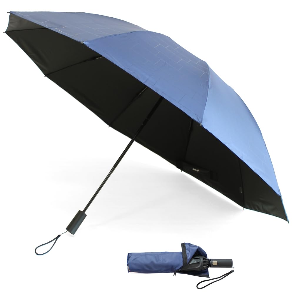 

Складной Очень большой складной автоматическое открытие и обратное складывание 10 70 см для солнечной и дождливой погоды легкий и насыщенный темно-синий [Мужской зонт] зонт,