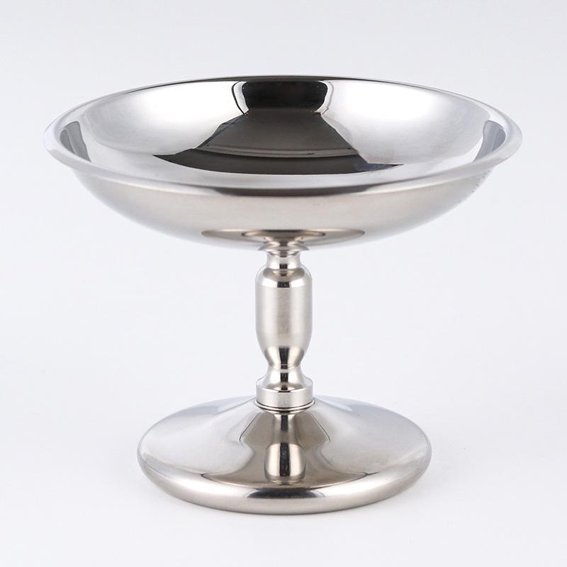 Ins Style Ornaments Metal Light Luxury Goblet Ice Cream Cup Dessert Fruit Bowl Dining Table Kitchen Decorations