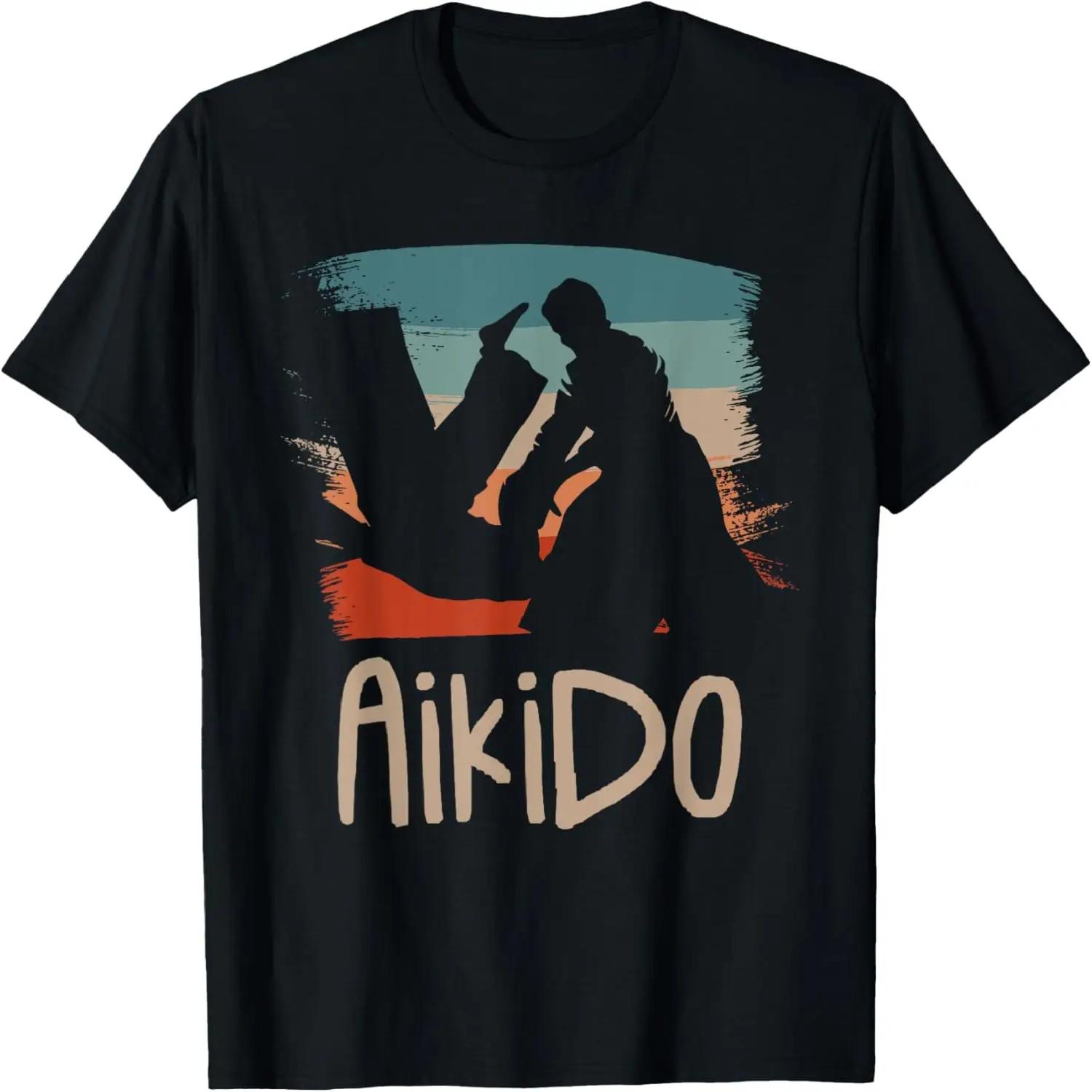 Retro Vintage Classic Aikido Aikidoka T-Shirt XXXXL
