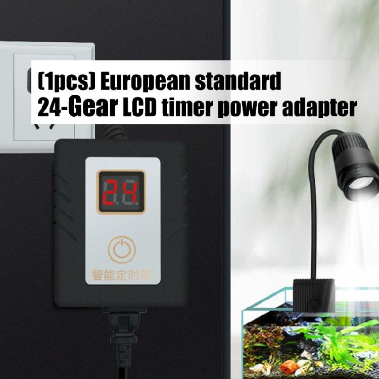 LCD Programmable Outlet Timer Energy Saving Aquarium Timer Black Adjustable LED Dimmer Controller Fish Tank Timer