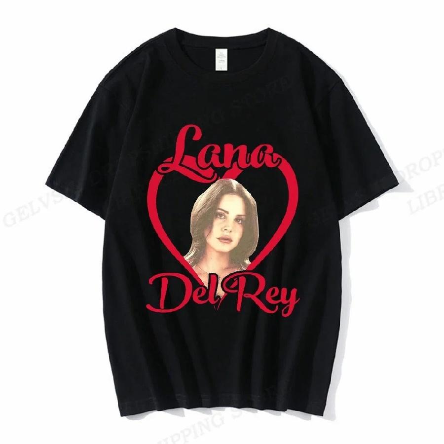 Unisex T-shirt Lana Del Rey T Shirt Men Fashion T-shirts Cotton Tshirt Kids Hip Hop Tops Tees Women Tops Rapper Camisetas Unisex Tops Boy2