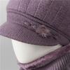 Day Mom Hat Fleece Knitted Thermal Hat Grandma Rabbit Wool Hat Old Man Duck Tongue Cotton Hat