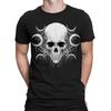 T-Shirts Homme Femme Tête de Mort Biker Motard Horreur Effrayant Fantaisie Top #TA-25