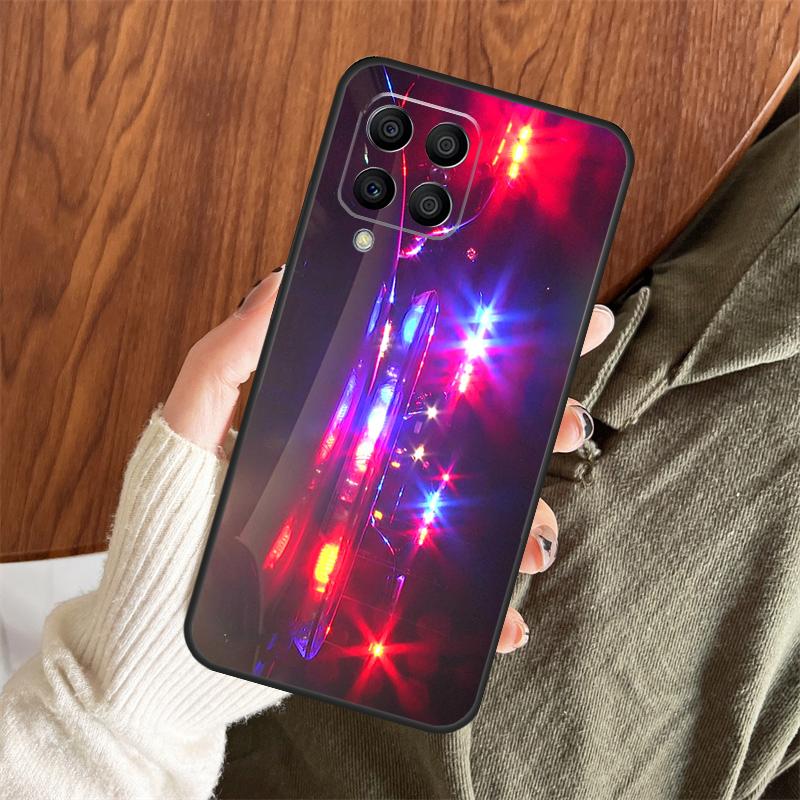 Police Cars Light At Night Case For Samsung Galaxy M14 M34 M54 M12 M32 M52 M15 M11 M13 M06 M16 M36 M56 M31 M53 M35 M55
