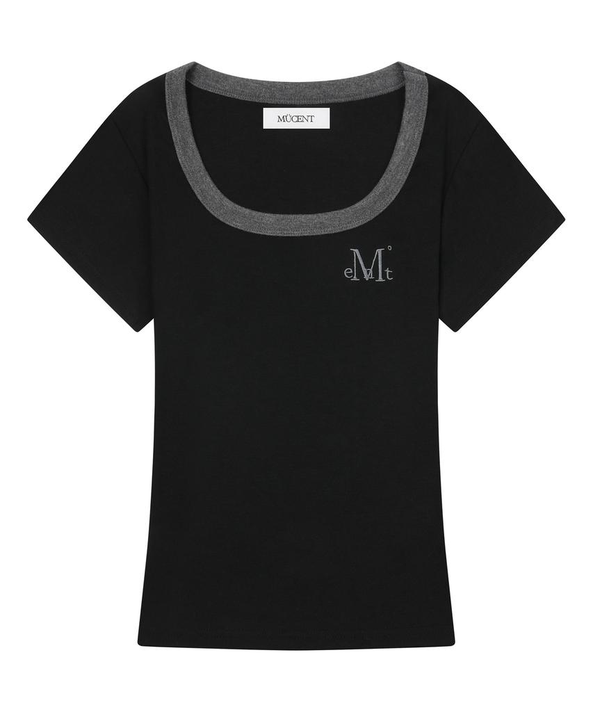 MUCENT Ferring Midi Ringer Color Block Short Sleeve T-Shirt (7 Colors)