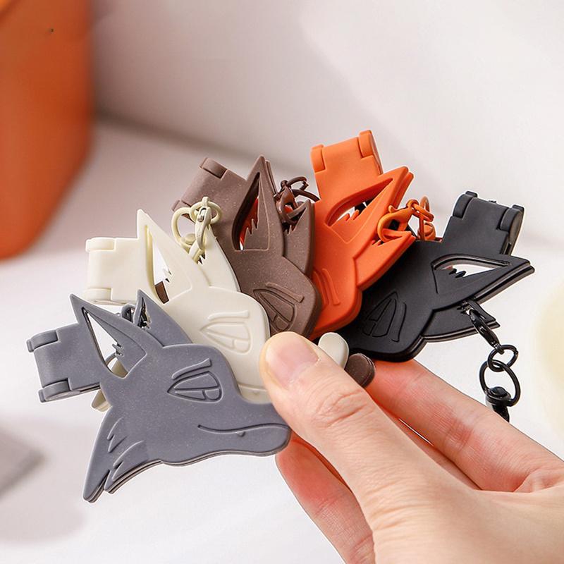 Creative Portable Cartoon Phone Stand, Foldable Mini Phone Holder For Desktop, Can Be Hung And Decorated.