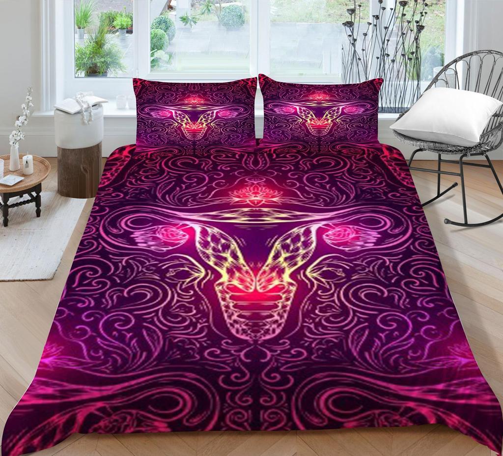 Home Bed Decor Bedding Sets Soft Breathable Bedspreads 3D Bohemia Printing Duvet Cover Pillowcase Bedclothes