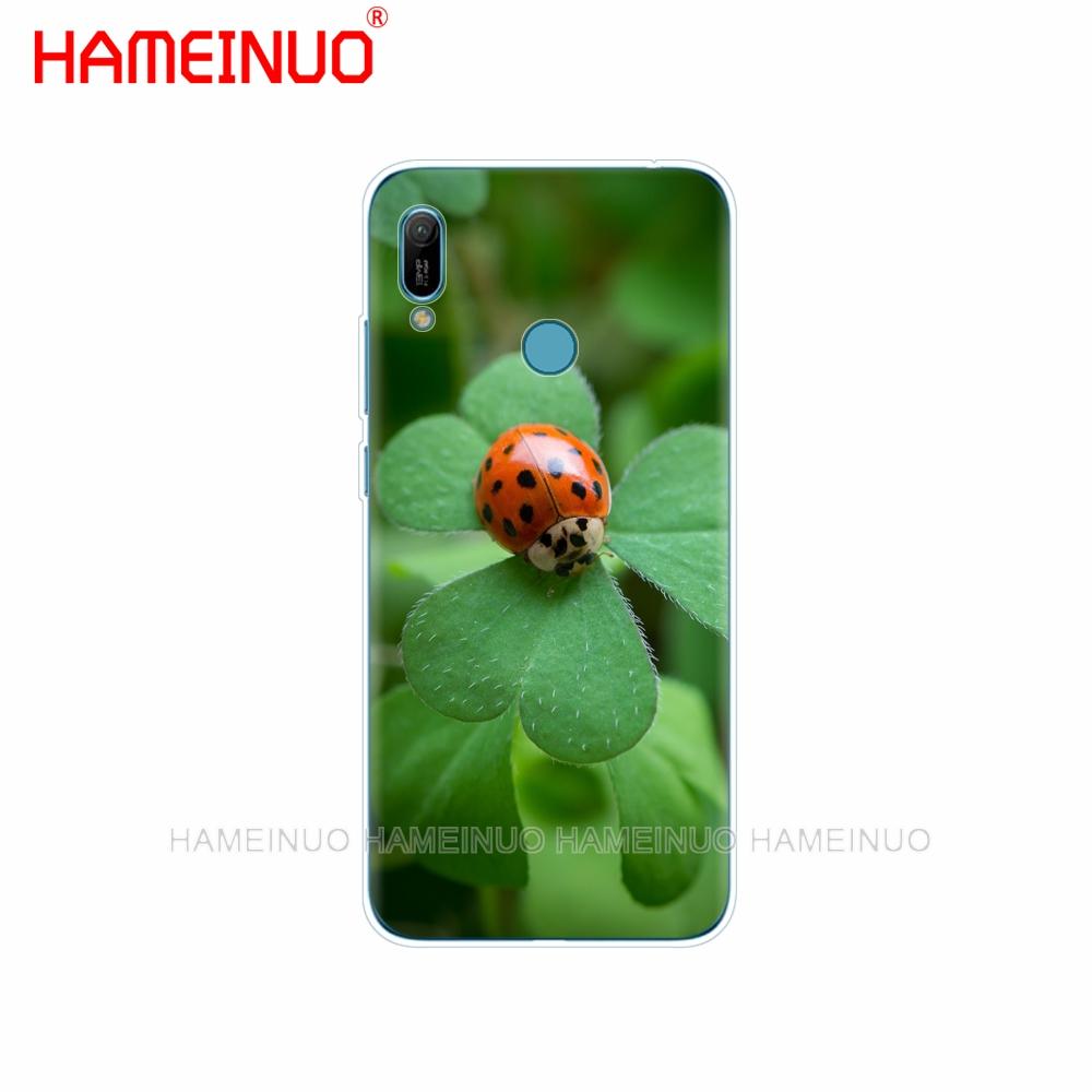 Funda de silicona para teléfono para huawei Y5 Y6 Y7 Y9 PRO PRIME 2019 honor 8s 8a 20 LITE PRO 10i view 20 V20 mariquita de cuatro hojas margarita
