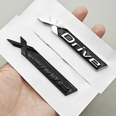 3D ABS XDrive Logo X Drive Emblem Car Rear Trunk Badge MDKC3 Fender Side Sticker For BMW Xdrive 3 Series 5 Series X1 X3 X5 Accessories