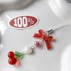 Backpack Decoration Cherry Bowknot Keyholder Women Girl Jewelry Ornament