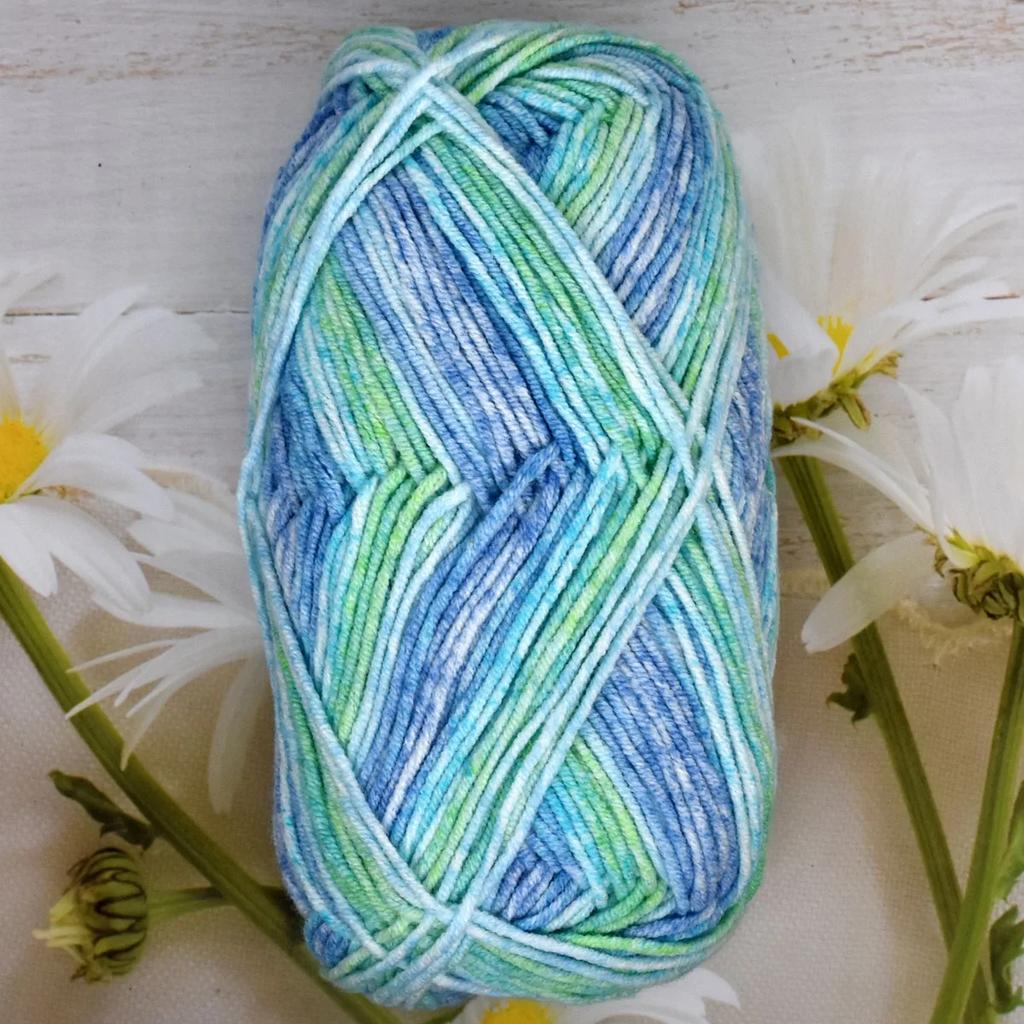 1pcs 40g 1.5mm Milk Cotton Yarn 4 Strands of Yarn Segment Dyed Gradient DIY Jewelry Accessory 60% Cotton 40% Acrylicr 120m/131yd