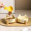 1/2Pcs Set Anti-Slip Small Dog Bowl Split Design Water Feeders  Cat Small Dogs Supplies