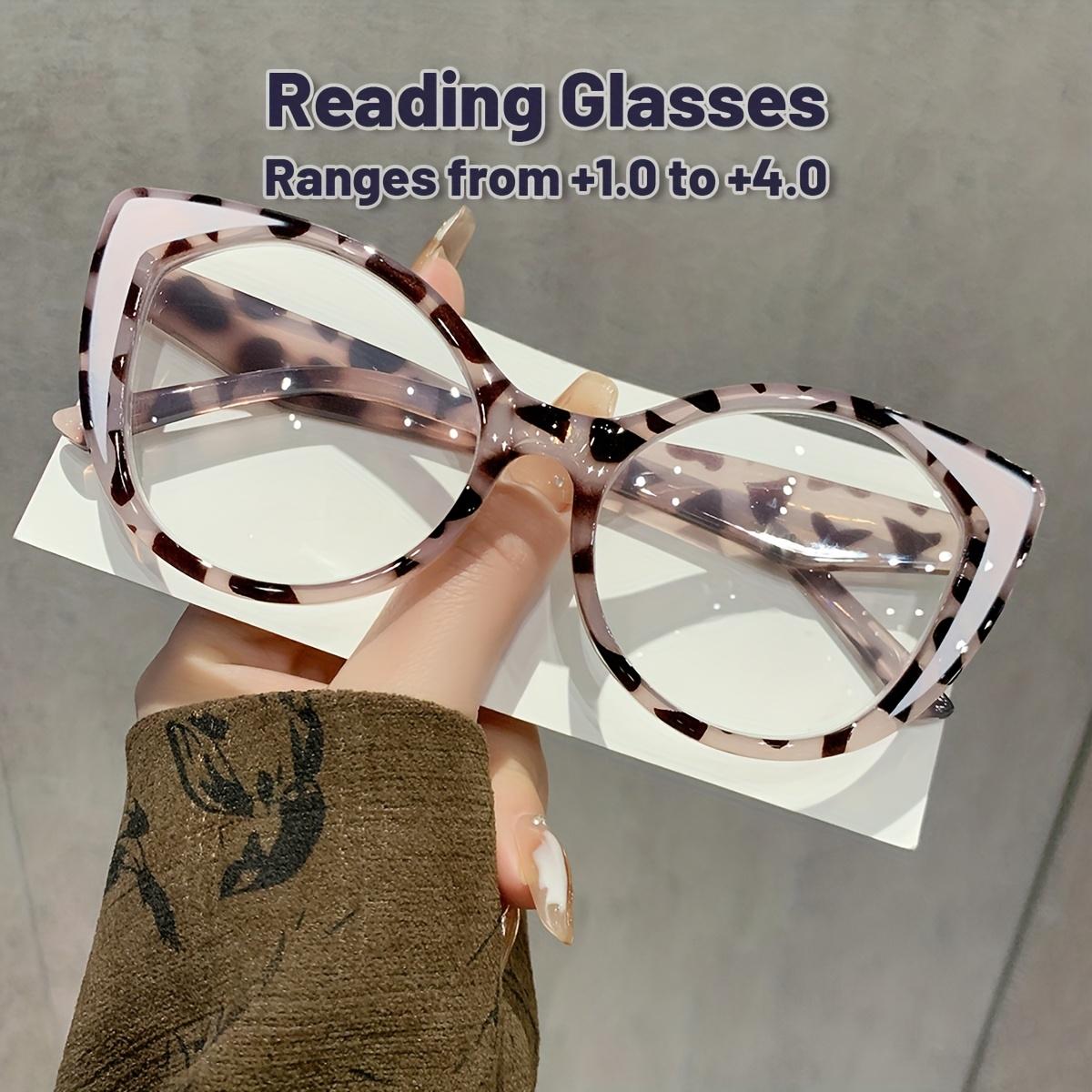 

Retro cat-eye ladies reading Eyeglasses for daily reading fashionable and classic large-frame reading Eyeglasses 1.0X