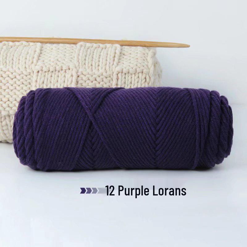 8-Strand Lover's Cotton Wool Yarn for Handmade Knitting: Soft DIY Scarf or Hat Acrylic Yarn