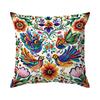 1Pc Birds Flowers Mexican Style Pillow Cover For Home Living Room Bedroom Sofa Office Decorative Pillowcase Soft Throw Pillows