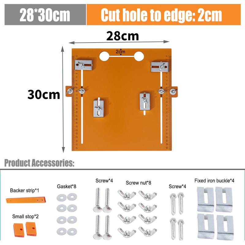 Adjustable Woodworking Cutting Machine Base Plate Trimming Machine Accessories Cutting Machine Guide Plate of Workbench