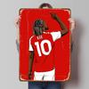 Arsenal Football Star EZE No.10 Back Iron Painting Home Decor Fan Gift Red Background Art Poster