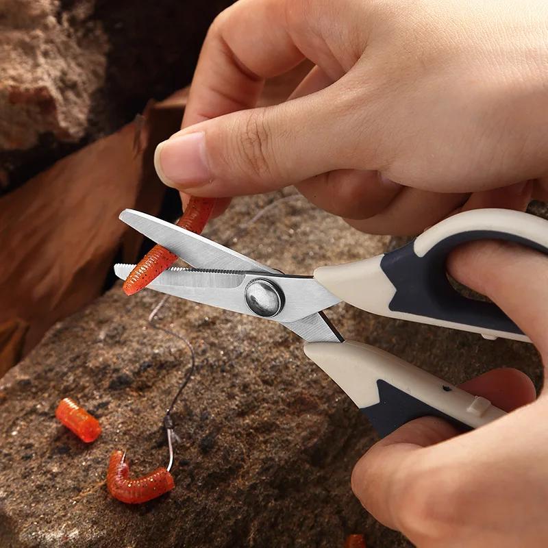 Multifunctional Stainless Steel Fishing Scissor Fish Line Cutting Tools Fishing Tackle Pesca Accessories for Fisherman With Case
