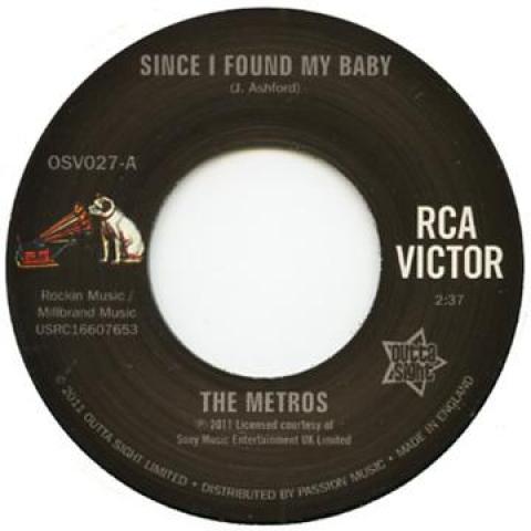 

7inch Record METROS - Since I Found My Baby / I ll Never OSV027 RCA Victor 2011 UK Soul/Funk Used