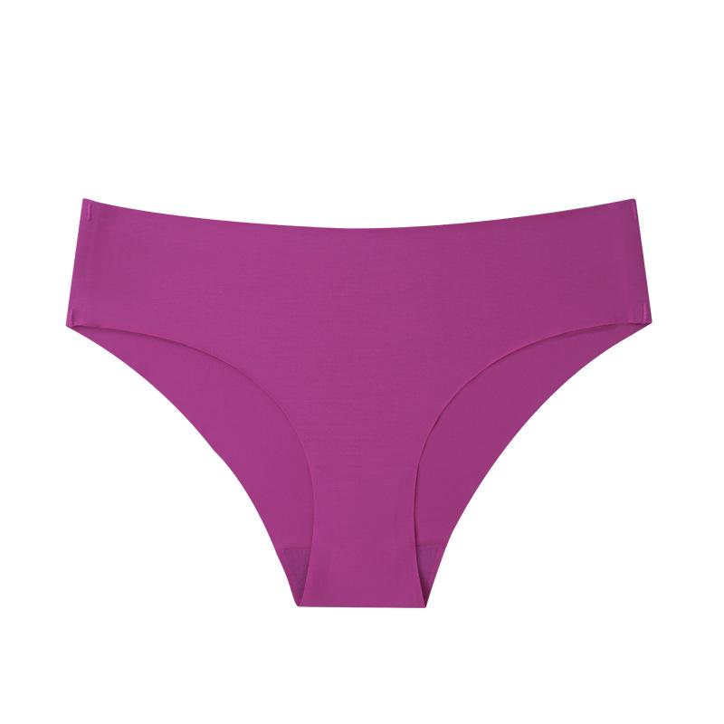 

Женские бесшовные спортивные трусы-слипы из ледяного шелка с низкой посадкой - европейский и американский стиль, большие размеры. Large