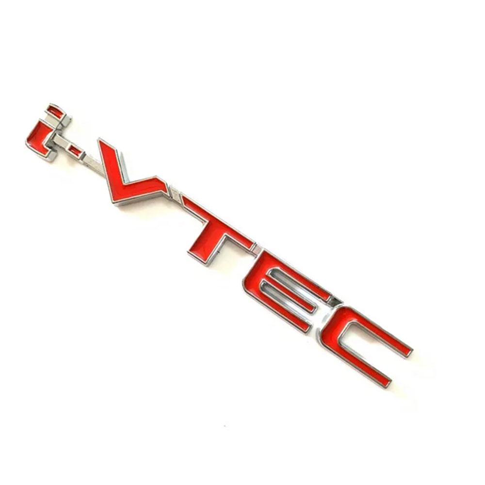 APH1 1Pc 3D Metal Alloy Letters i-VTEC Logo Badge Car Rear Trunk Sticker Emblem for Honda City Civic Accord Jazz CRV Accessories