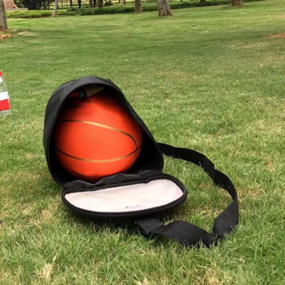 Adjustable Basketball Pattern Bag Single Shoulder Ball Storage Case  Basketball