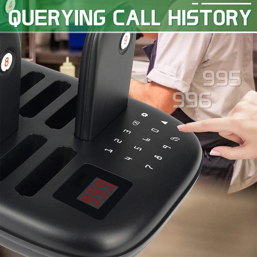 Guest Wireless Paging System Restaurants Buzzer Pagers Vibration Only Long Service Time 16 Beepers For Church Nursery