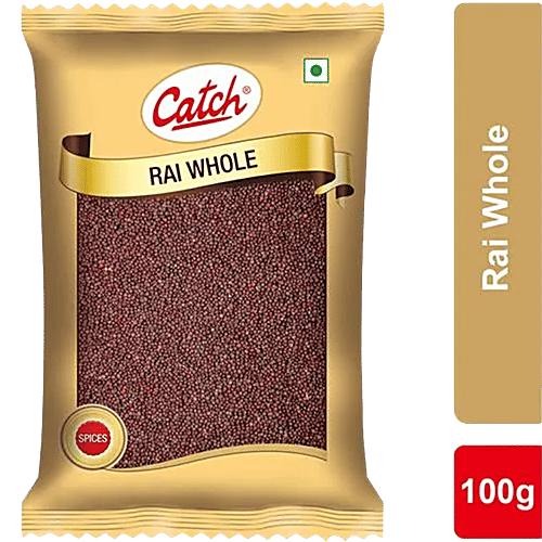 Catch Mustard Whole Spice 100g Premium Rai Seeds for Cooking and Pickling Enhances Flavor Aroma in Curries and Vegetable Dishes