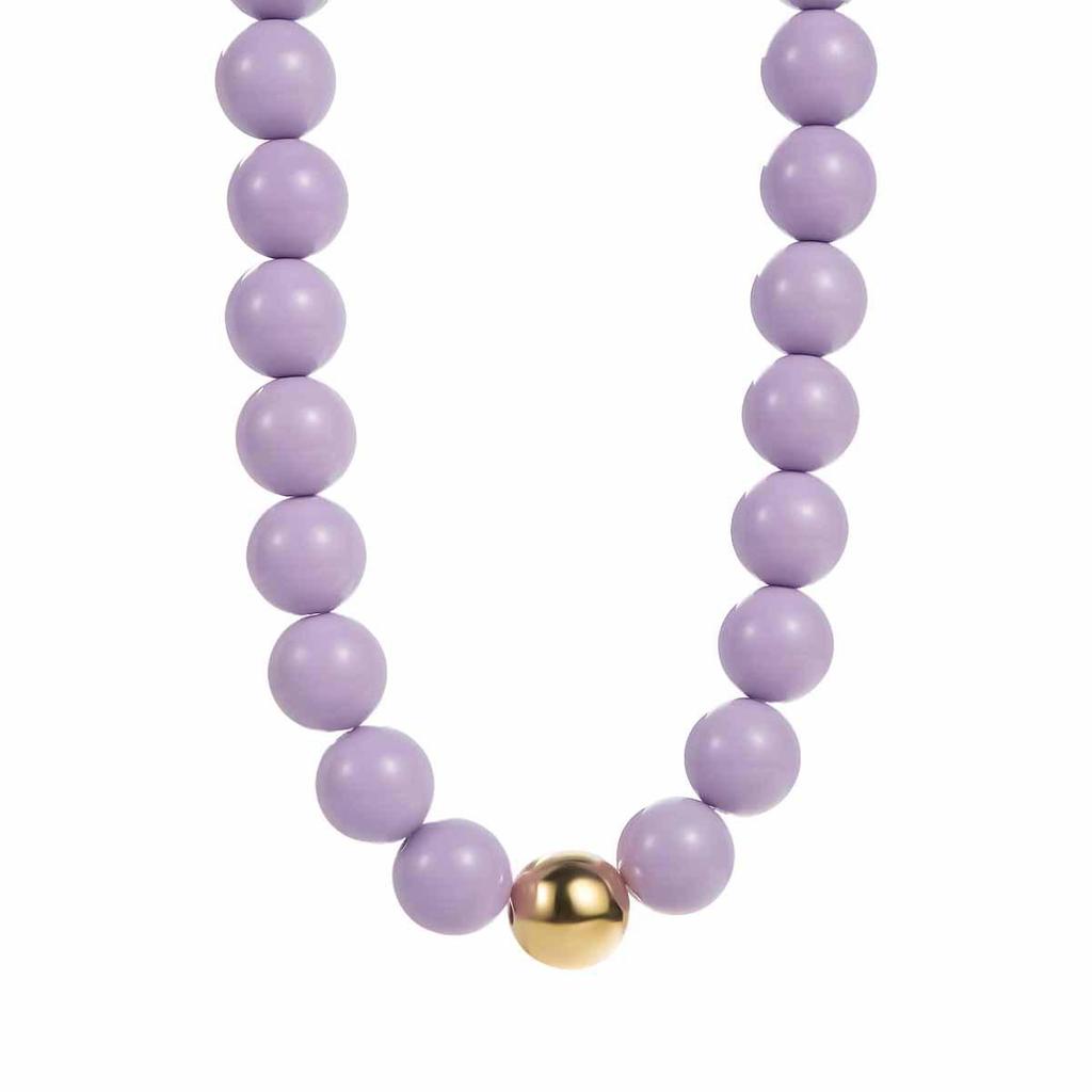 N13167 Colorful Beaded Necklace: Cute Bohemian Handmade Clavicle Chain