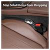 Car seat gap filler, 2 pieces, universal plug for filling the gap between the seat and the console made of artificial leather