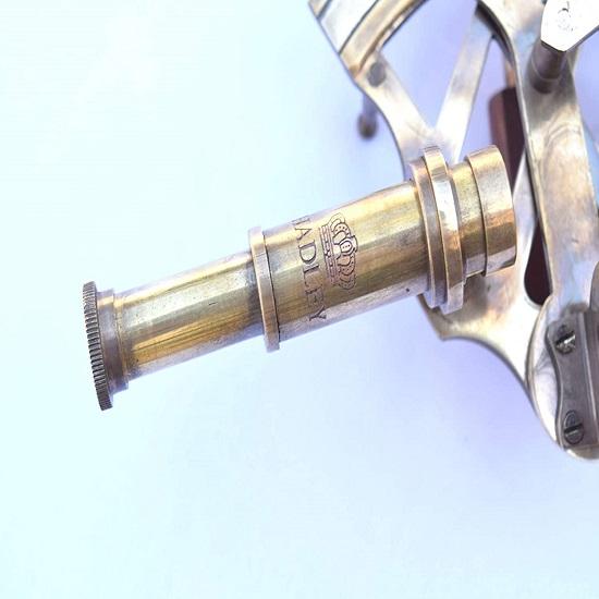 Solid Brass Sextant Nautical Maritime Astrolabe Marine 7.62 Cm