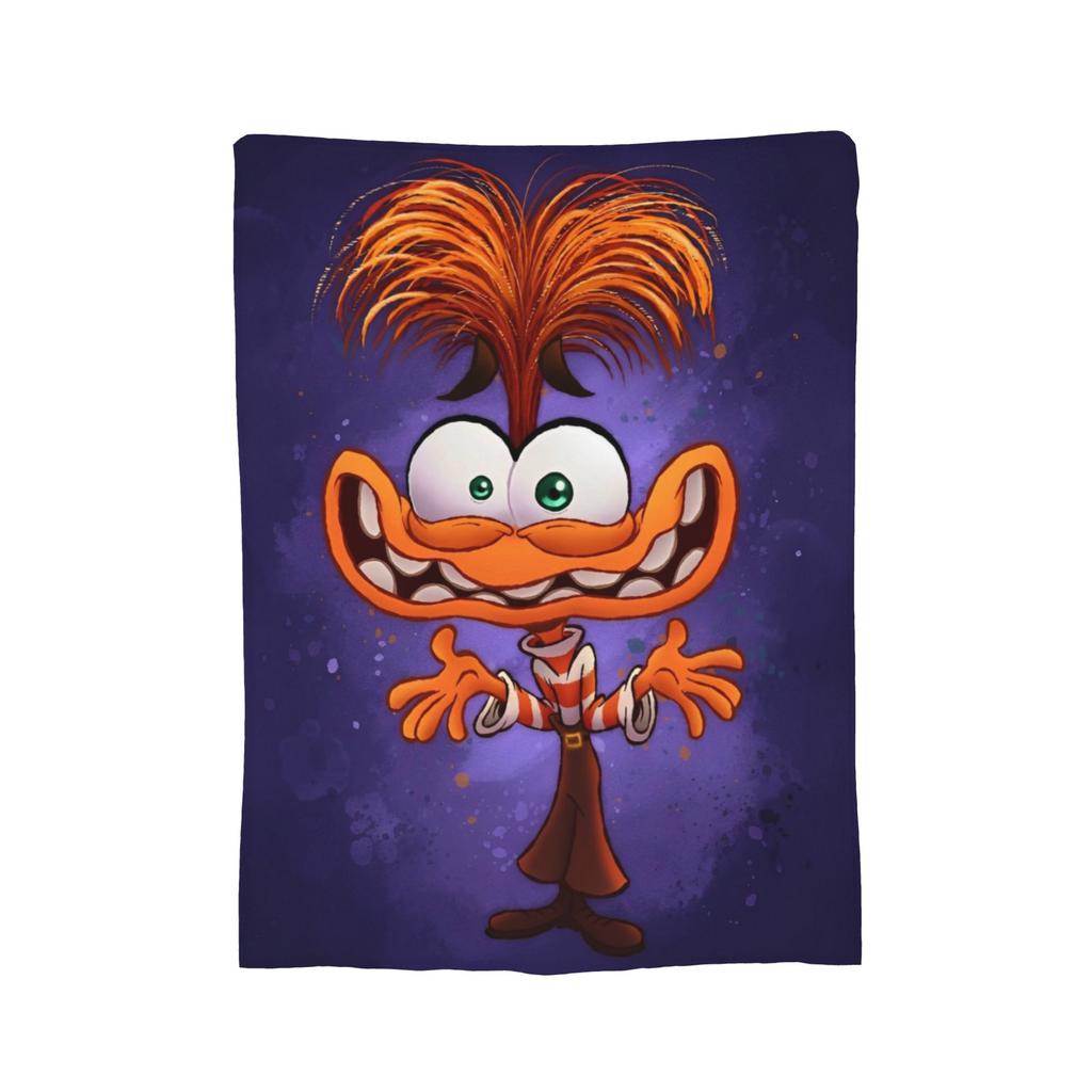 Inside Out Wool Blanket Cartoon Action Comedy Funny Throw Blankets for  Sofa Bedding Lounge 125*100cm Rug Piece,