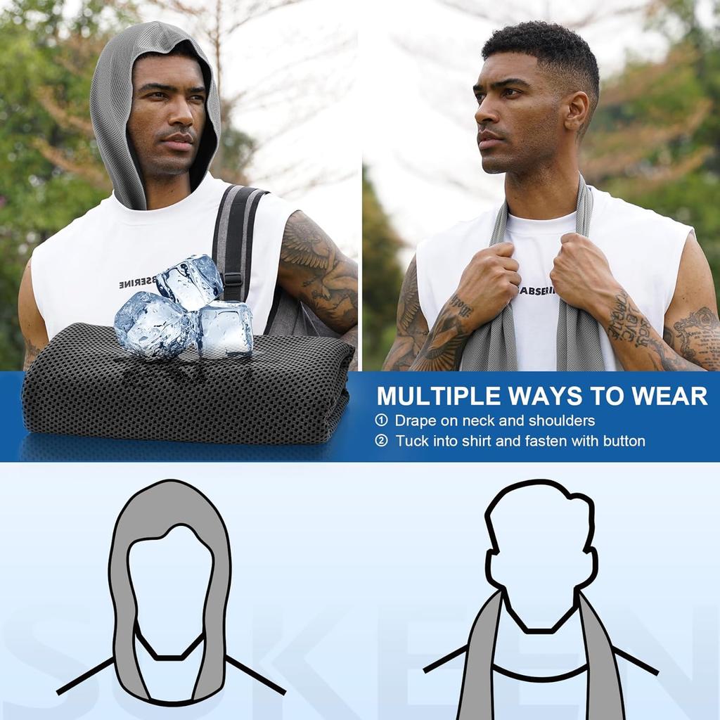 Multi Functional Cold Sports Headband Towel for Outdoor Fitness, Sun Protection, Quick Drying, Cooling and Breathable Headband