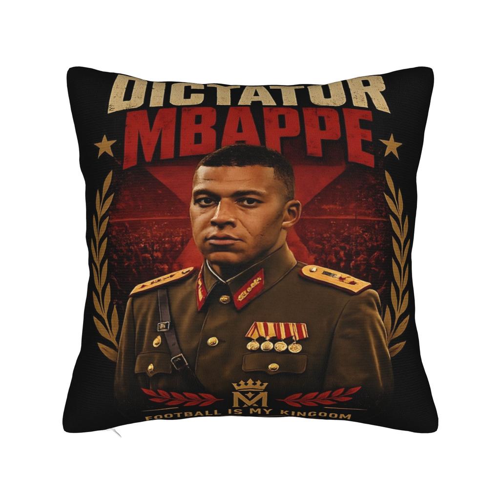 Decorative Pillow Cover KM Mbappes Dictador Meme Merch Sofa Throw Pillow Case Cover Square Multiple Sizes