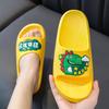 Children's Open-Toe Cartoon Dinosaur Flip-Flops - Non-Slip Summer Sandals for Boys, Girls, and Babies