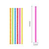6 pcs Colorful Silicone Sensory Sticks Autism Textured Calming Fidget Toy Classroom Student Anxiety Relief Travel Relaxation Toy