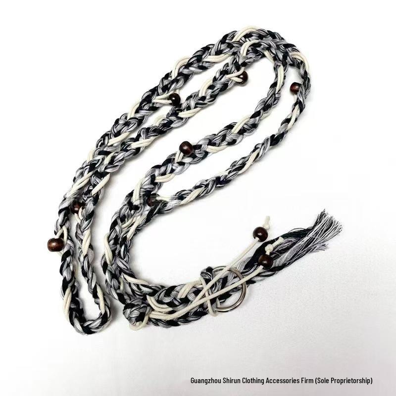 Богемная деревянная бусина на талию, цепочка-ожерелье в винтажном этническом стиле