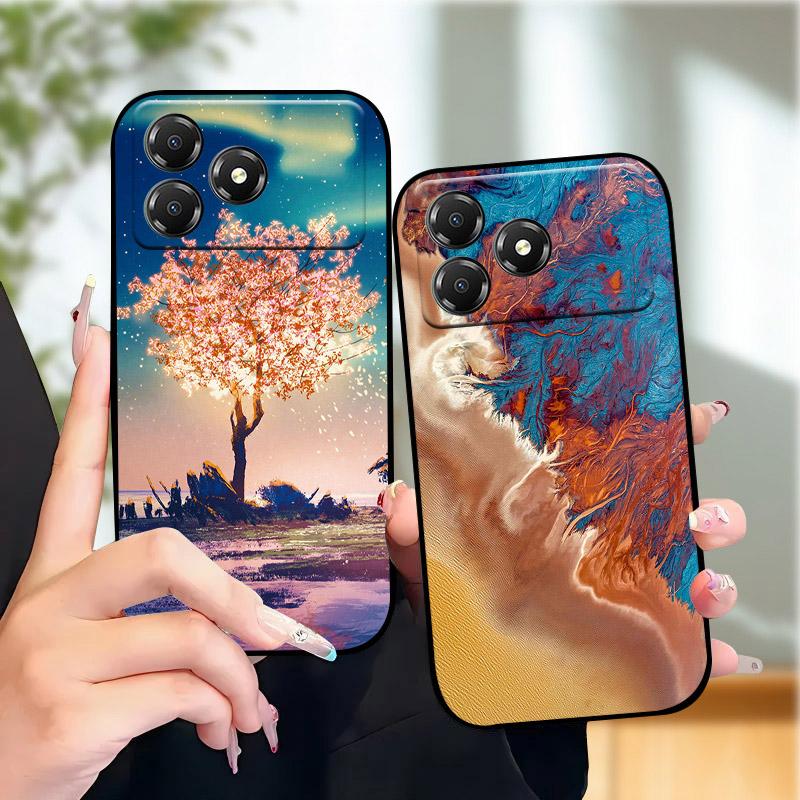 Phone Case For ZTE Blade A36 BladeA36 Fashion Cartoon TPU Soft Silicone Back Cover For Nubia A36 4G Z2472 Camera Protective Capa