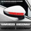 2Pcs Car Rearview Mirror Side Decal Stripe Sticker Vehicle Body For F-SPORT ES RX NX LS UX LM LX GX LC RZ IS CT GS RC HS