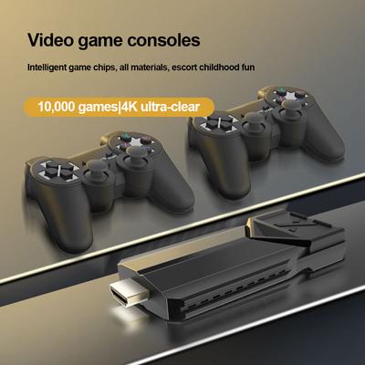 Konsola do gier wideo D90 Game Stick 4k Wbudowany 20000+ gier retro Przenośny odtwarzacz gier 2.4g Bezprzewodowy kontroler Najlepszy prezent dla dziecka